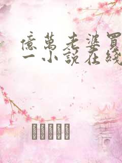 亿万老婆买一送一小说在线阅读