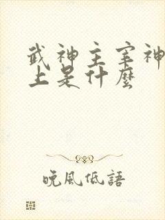 武神主宰神帝之上是什么