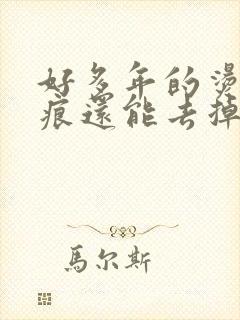 好多年的烫伤疤痕还能去掉吗