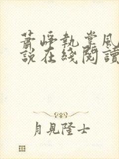 萧峥执掌风云小说在线阅读