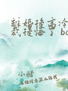 离婚后高冷女总裁后悔了 box novel