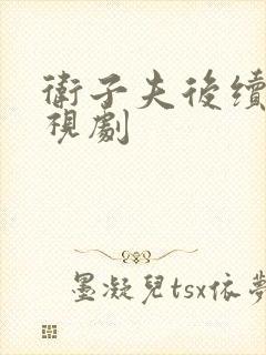 卫子夫后续的电视剧