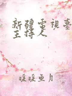 新疆电视台新闻主持人
