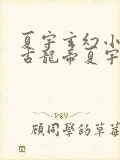 夏宇玄幻小说万古龙帝夏宇