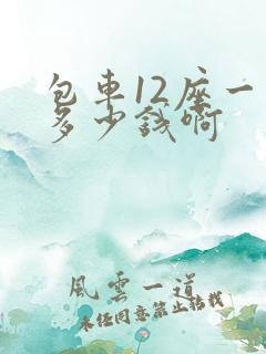 包车12座一天多少钱啊