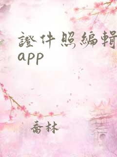 证件照编辑软件app