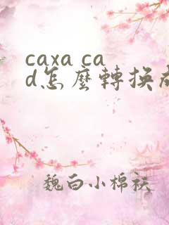 caxa cad怎么转换成pdf格式
