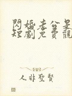 闪婚老公是大佬短剧免费观看