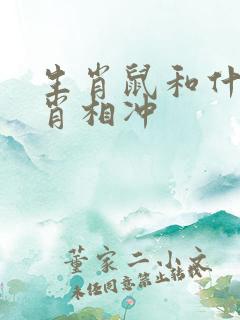 生肖鼠和什么生肖相冲