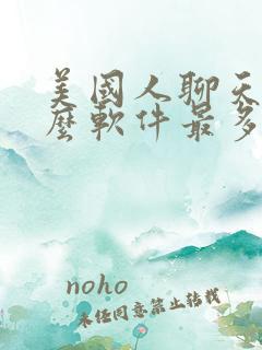 美国人聊天用什么软件最多