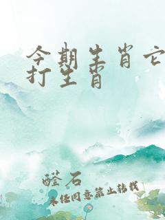 今期生肖它最大打生肖