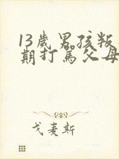 13岁男孩叛逆期打骂父母