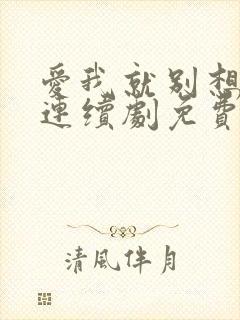 爱我就别想太多连续剧免费