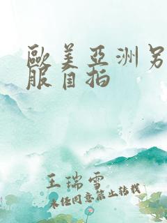 欧美亚洲另类制服自拍