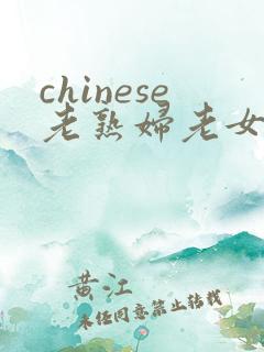 chinese老熟妇老女人
