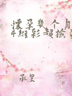 怀孕几个月可以4维彩超检查