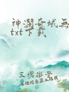 神澜奇域无双珠txt下载