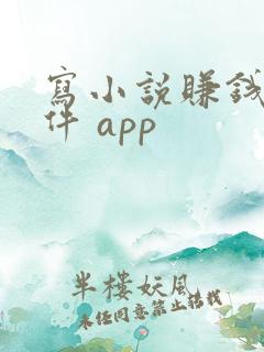 写小说赚钱的软件 app