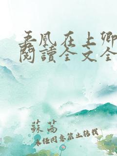 吾凰在上卿在下阅读全文全文
