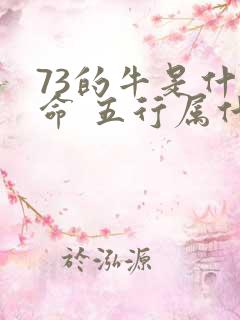 73的牛是什么命 五行属什么