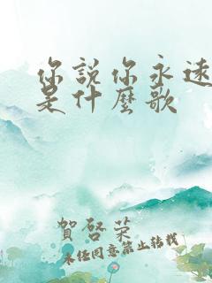 你说你永远爱我是什么歌