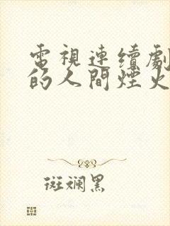 电视连续剧,我的人间烟火
