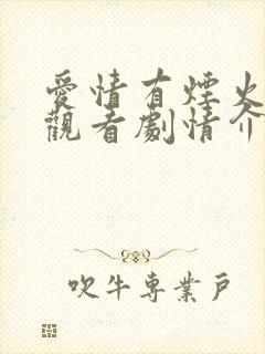 爱情有烟火免费观看剧情介绍