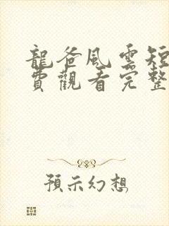 龙爸风云短剧免费观看完整版
