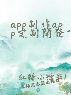 app制作app定制开发价格