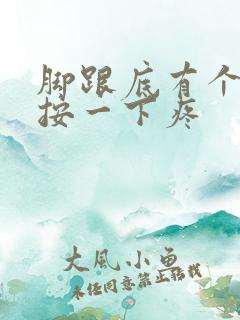 脚跟底有个硬块按一下疼