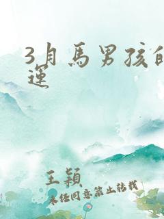 3月马男孩的命运