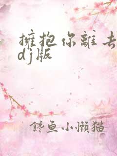 拥抱你离去原唱dj版