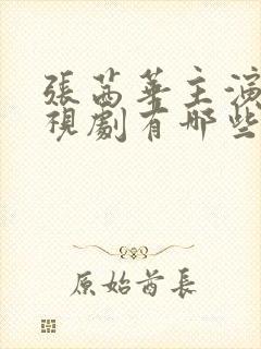 张茜华主演的电视剧有哪些