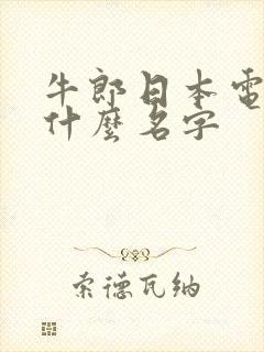 牛郎日本电影叫什么名字