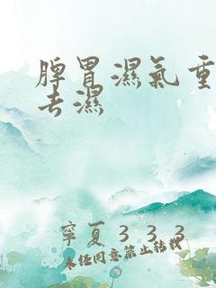 脾胃湿气重怎样去湿