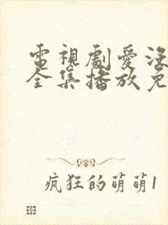 电视剧爱没有错全集播放免费