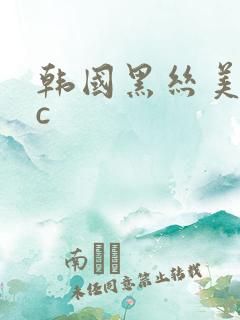 韩国黑丝美女被c