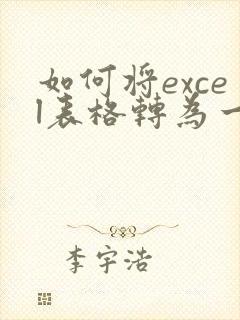 如何将excel表格转为一页pdf