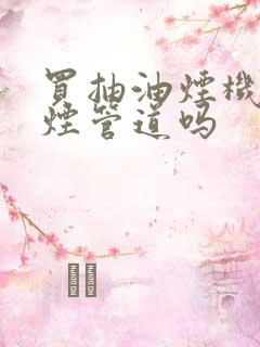 买抽油烟机带排烟管道吗