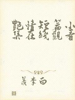 艳情短篇小说合集在线观看