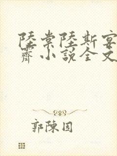 陆棠陆斯宴傅初霁小说全文
