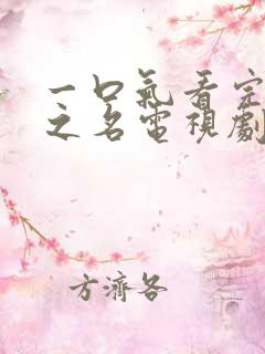 一口气看完以法之名电视剧