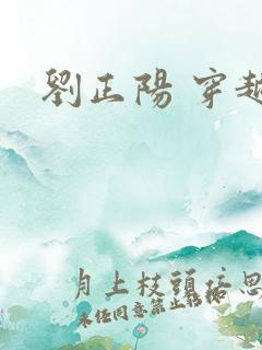 刘正阳 穿越