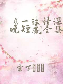 《一往情深》南晚短剧全集免费观看