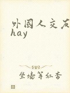 外国人交友软件hay