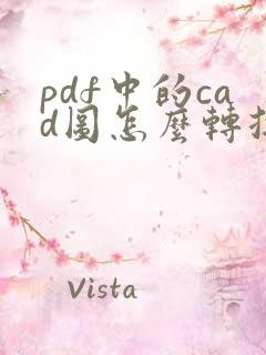pdf中的cad图怎么转换成cad