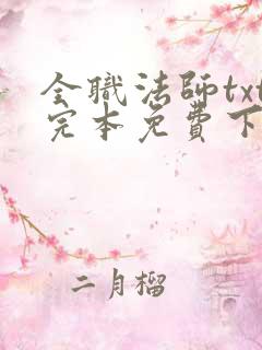 全职法师txt完本免费下载