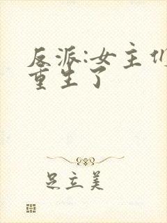 反派:女主们都重生了