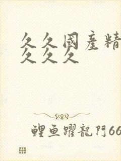 久久国产精品久久久久
