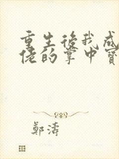 重生后我成了大佬的掌中宝免费阅读